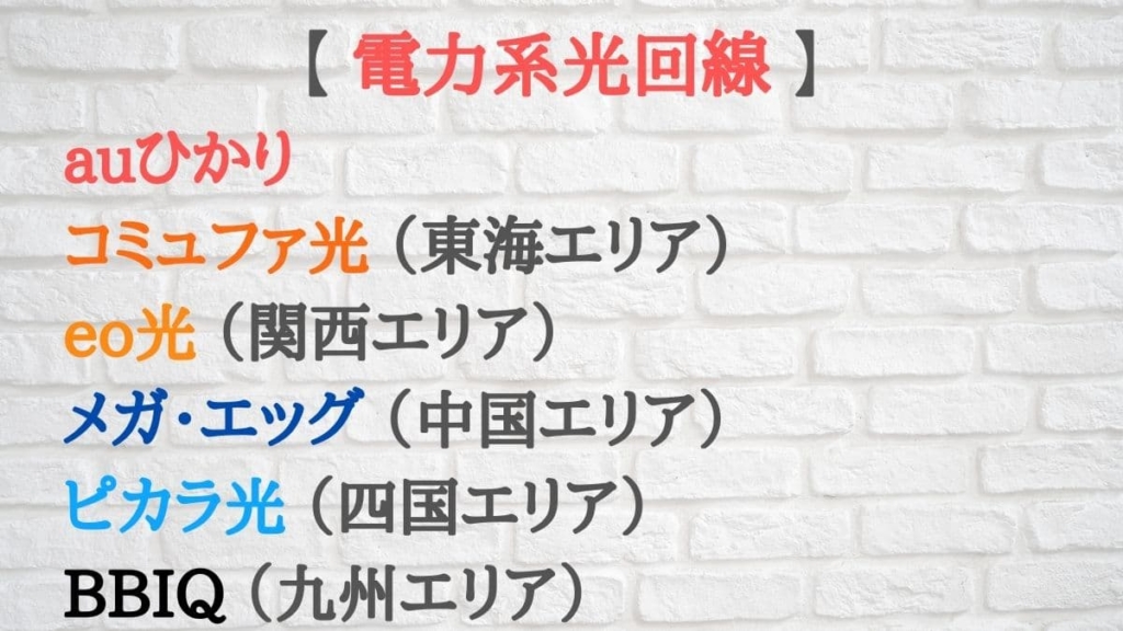 電力系光回線