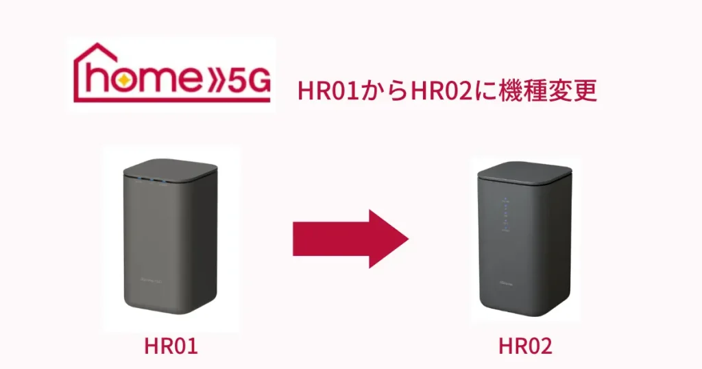 HR01からHR02に機種変更