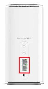 Speed Wi-Fi HOME 5G L13のLANポート