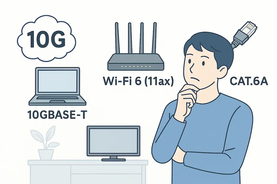 10Gbps光ファイバーインターネット接続のフルスピードセットアップ
