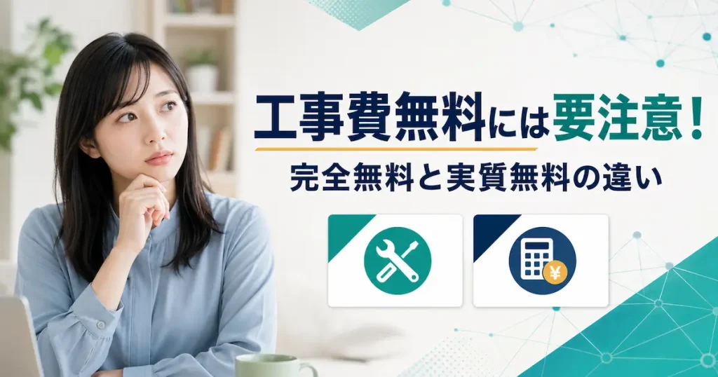 光回線の工事費完全無料と実質無料の違いを解説